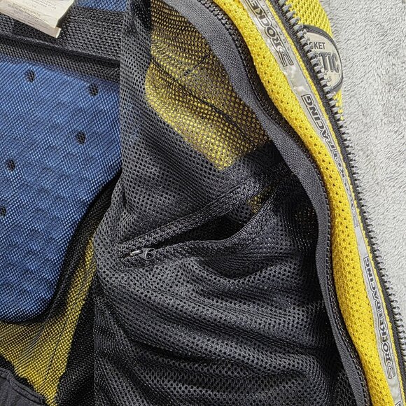 Joe Rocket Jacket Womens Medium Yellow Black Ballistic Series Mesh Motorcycle - Picture 7 of 13